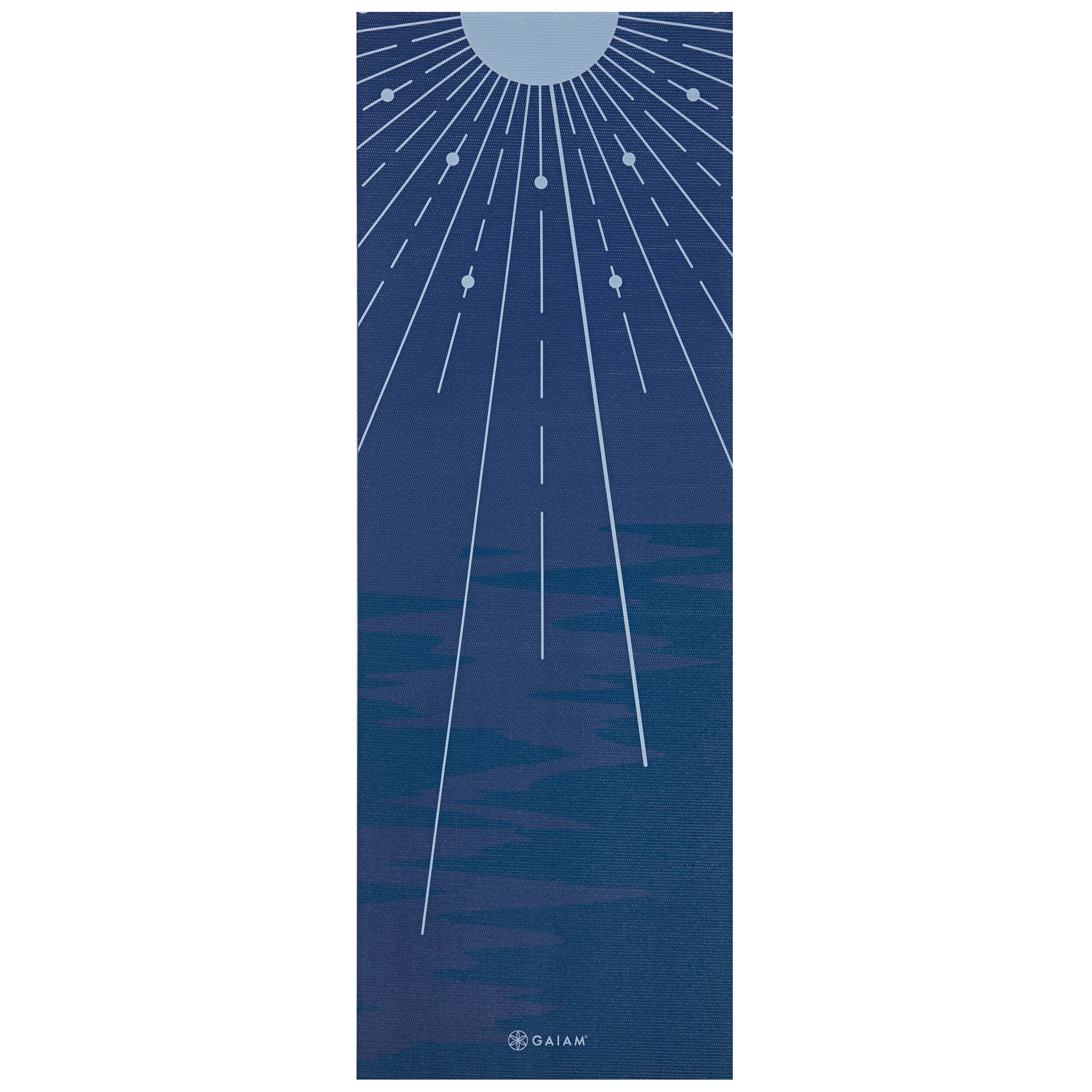 Moonlit Tide Classic Yoga Mat (4mm) flat